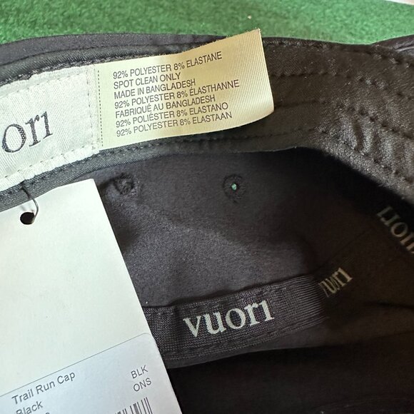 Vuori Trail Run Cap Adult One Size The Rise Shine Black Unisex Flex Stretch NEW - Picture 7 of 8